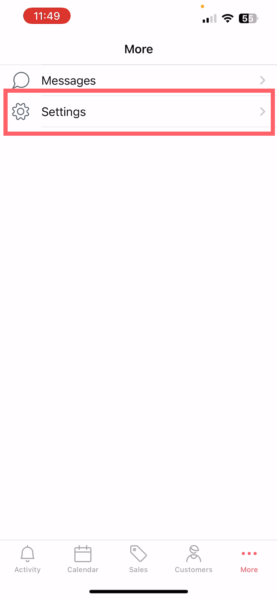 Settings option highlighted.png