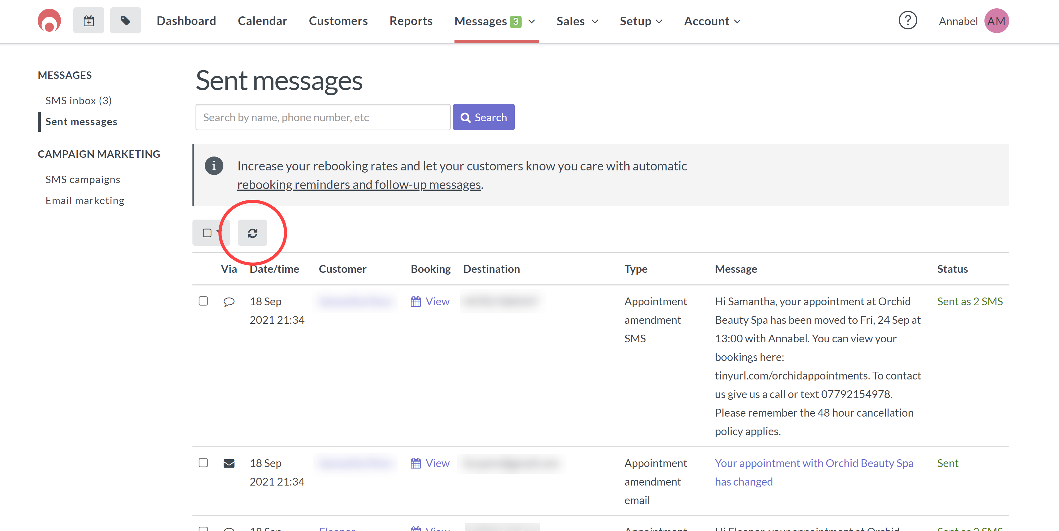 How to check sent and received messages – Timely